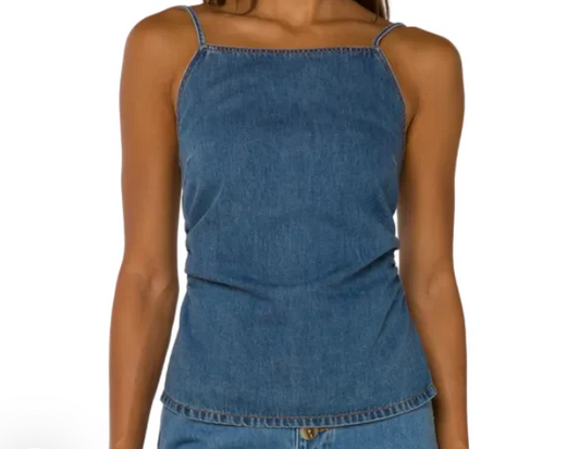 VH Tiana Sena Blue Slvless Top