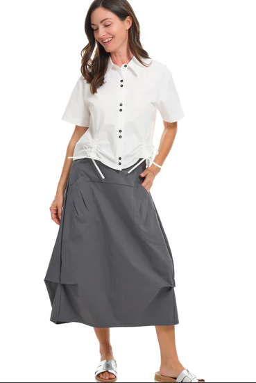 In Tucks Skirt Slate