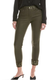 Emb. Cuff Jeans Capers