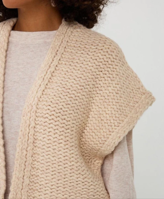 ES GILET CARDI BISCUIT