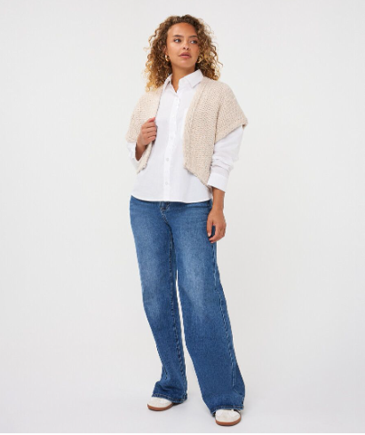 ES GILET CARDI BISCUIT