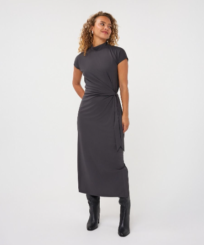 ES LONG WASIT TIE DRESS