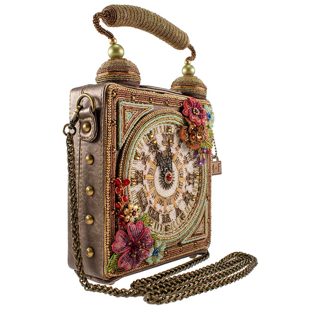 Time Top Handle Clock Handbag