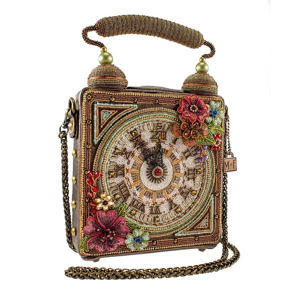 Time Top Handle Clock Handbag