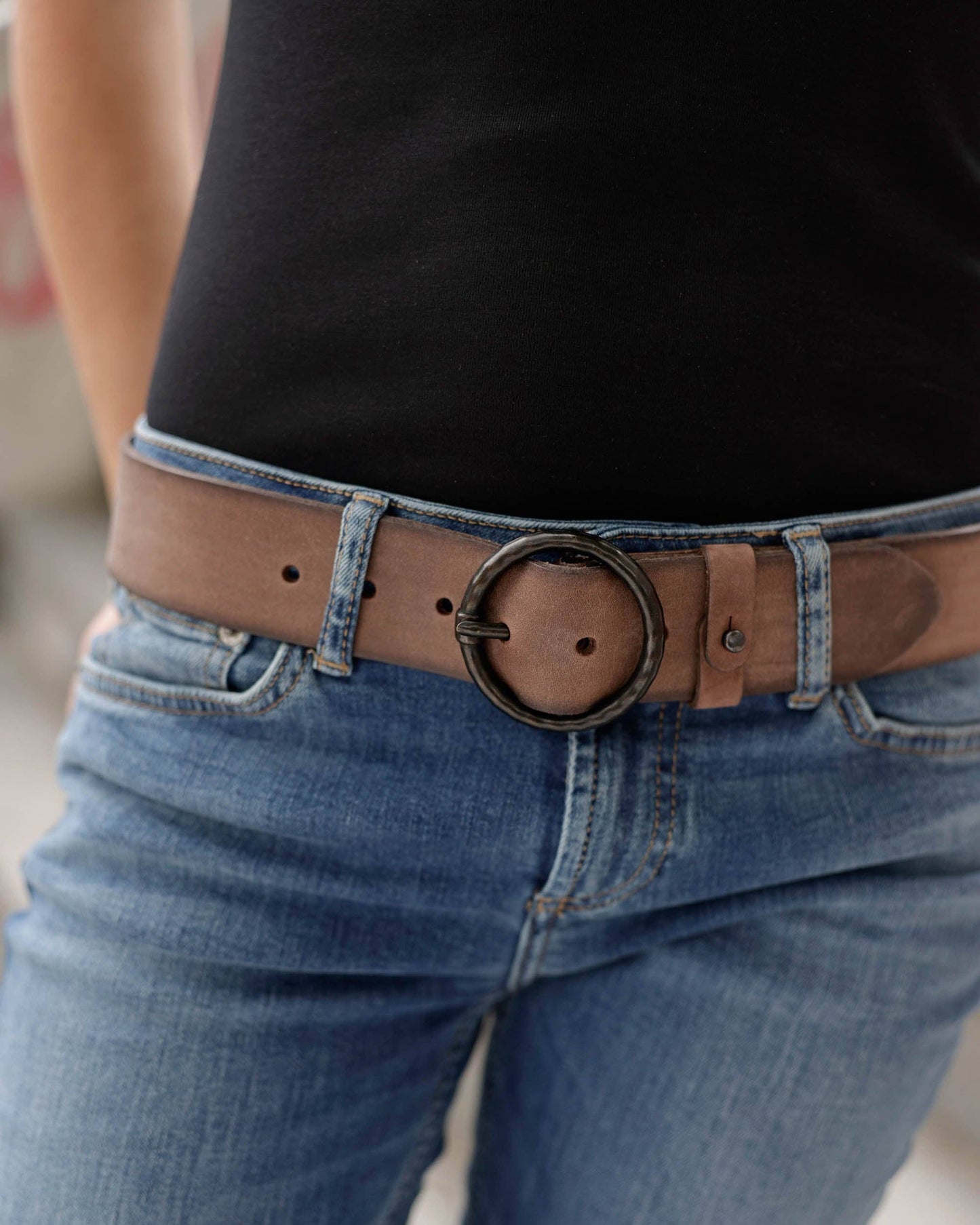 Vintage Full-Grain Leather Belt